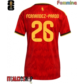 Belgio Matias Fernandez-Pardo #26 Prima Maglia Femmina Mondiali 2026 Manica Corta